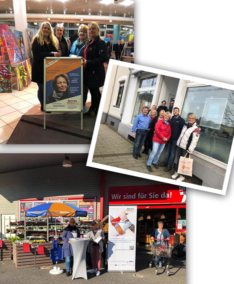 aktivitaeten bei rewe westerholt, dem glashaus herten, oder den servicewelten.